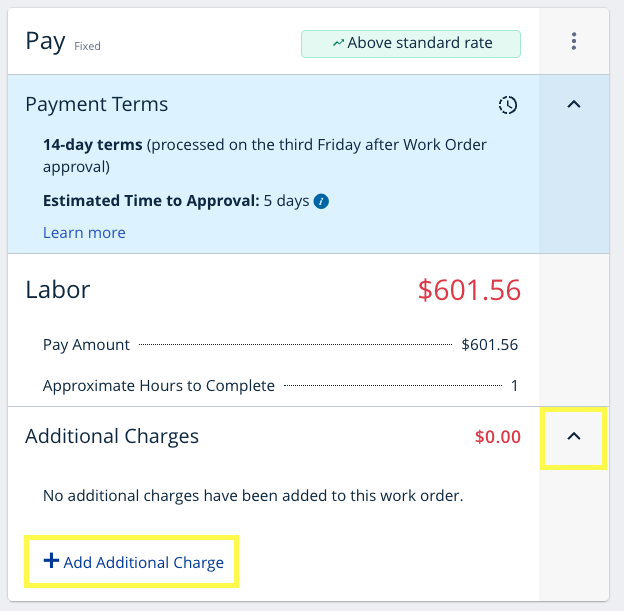 Work Order Pay Change Request & Additional Charges: Buyer Best ...